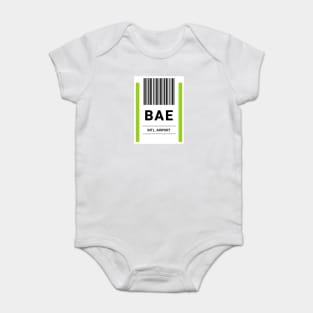 BAE Airport Baggage Label Baby Bodysuit